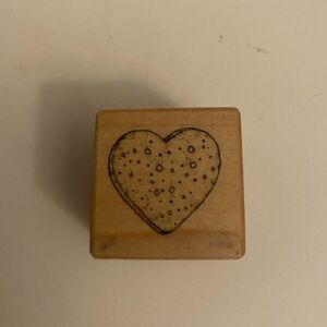 PSX A-008 heart rubber stamp